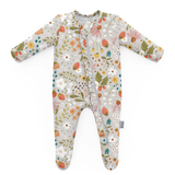 Milk Snob® Footed Jammies - Strawberry Fields