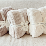 Local Beach® Solid Ribbed Luxe Home Cozy Blanket