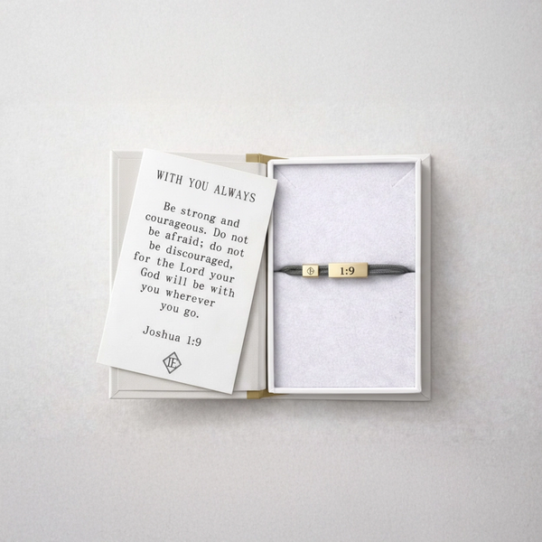 Lenny & Eva® Sentiment Bracelet -Joshua 1:9