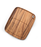 Ironwood Designs™ Steak BBQ Plate, Acacia Wood with Cow Design