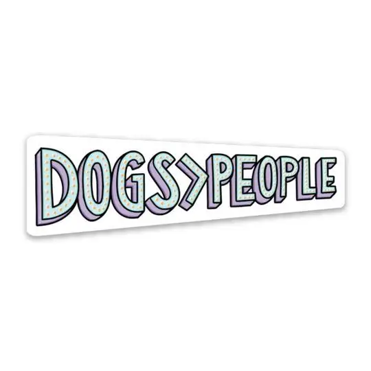 Big Moods® Vinyl Sticker- Dogs > People