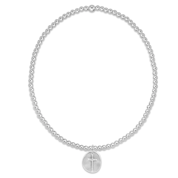 enewton® Classic 2mm Sterling Silver Bead Bracelet with Small Inspire Charm