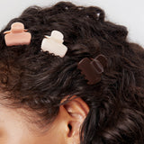 Kitsch® Recycled Plastic Mini Cloud Claw Clips - 8 Piece Set - Rosewood