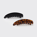 Kitsch® Banana Clip Set - Black and Tortoise