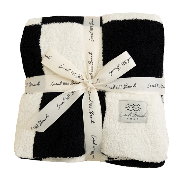 Local Beach® Checker Luxe Home Cozy Blanket