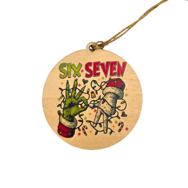 Driftless Studios® Wooden Ornament - Grinch 6 7