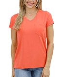 Grace & Lace® True Fit Perfect Pocket Tee - Apricot