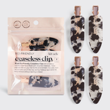 Kitsch® Eco Friendly Creaseless Clips Black Terrazzo - 4 Pieces