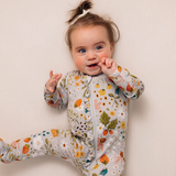 Milk Snob® Footed Jammies - Strawberry Fields