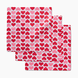 Geometry House® Kitchen Dishcloth Set - Blushing Hearts