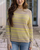 Grace & Lace® Lemon Lines Lightweight Sweater