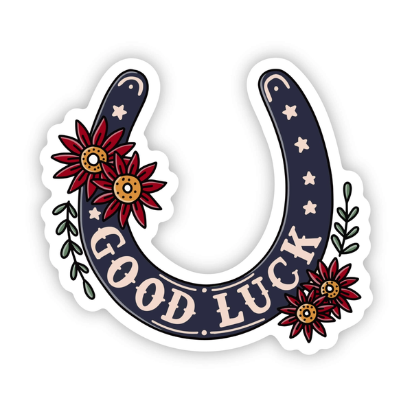 Big Moods® Vinyl Sticker -Good Luck Horse Shoe