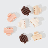 Kitsch® Recycled Plastic Mini Cloud Claw Clips - 8 Piece Set - Rosewood