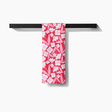 Geometry House® Kitchen Dish Tea Towel - Pink Blooms