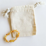 Canyon Leaf™ Baltic Amber Teething Bracelet | Anklet
