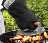 Outset® Black Leather Grill Mitt
