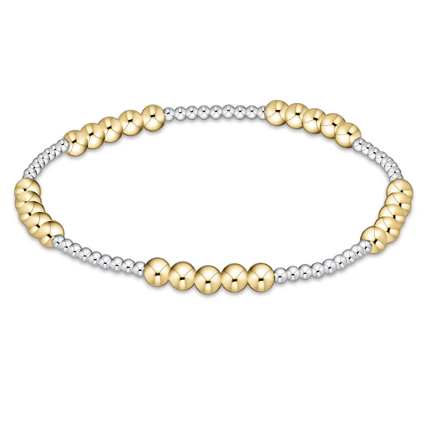 enewton® Classic Blissful Mixed Metal 4mm Bead Bracelet