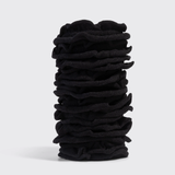 Kitsch® Recycled Fabric Petal Hair Elastics - 10 piece Set - Black