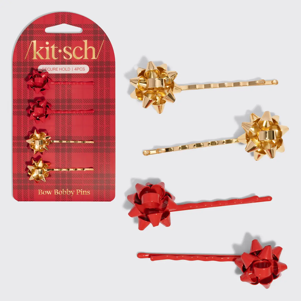 Kitsch® Metal Gift Bow Boppy Pins -4 Piece Set