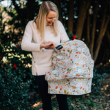 Milk Snob® Car Seat and Nursing Cover Strawberry Fields