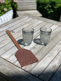 Outset® Leather & Acacia Wood Fly Swatter