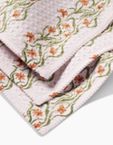Geometry House® Kitchen Dishcloth Set - Floral Fall Stripe