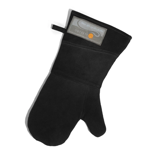 Outset® Black Leather Grill Mitt