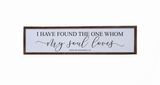 Driftless Studios® Inset Wooden Box Sign - The One Whom My Soul Loves