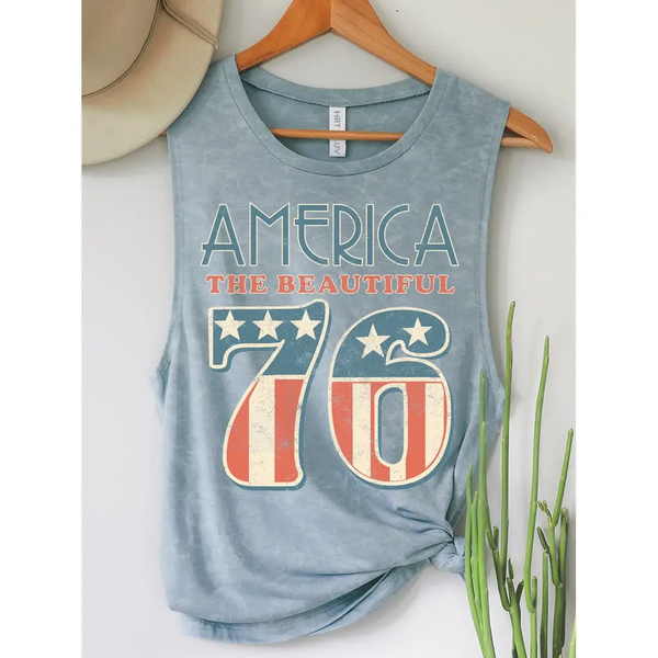 Heart & Luv® America 76 Graphic Tank Top