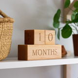 Gladfolk® Wooden Maple Heirloom Milestone Blocks