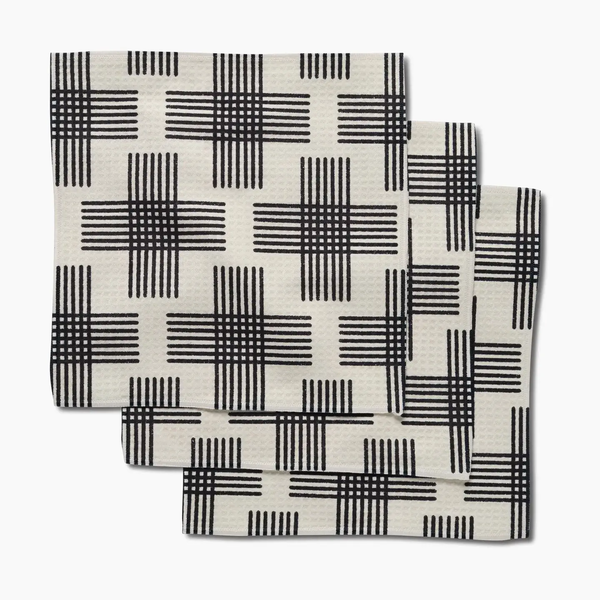 Geometry House® Kitchen Dishcloth Set - Cross Hatch