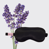 Kitsch® Satin Lavender Weighted Eye Mask in Black