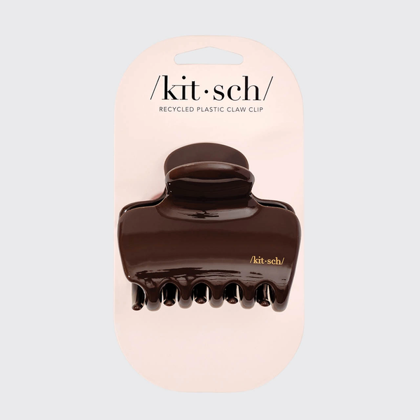 Kitsch® Recycled Plastic Puffy Claw Clip- Chocolate
