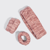 Kitsch® Spa Headband and Wristlets 3pc Set - Terracotta
