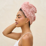 Kitsch® Plush Microfiber Hair Towel Turban - Terracotta
