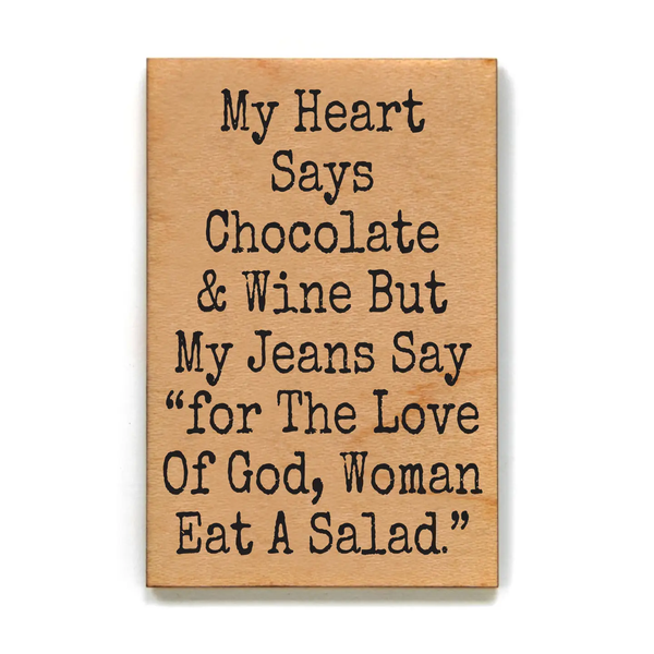 Driftless Studios® Wooden Magnet - My Heart