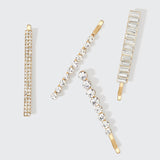 Kitsch® Rhinestone Metal Bobby Pins