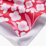 Geometry House® Kitchen Dish Tea Towel - Pink Blooms