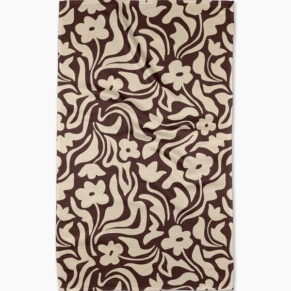 Geometry House® Kitchen Dish Tea Towel - Floral Reverie