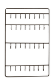 Vagabond® Simple Wire Jewel Hook Wall Mount Holder