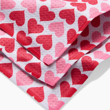 Geometry House® Kitchen Dishcloth Set - Blushing Hearts