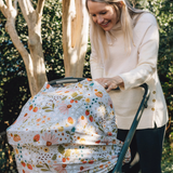 Milk Snob® Car Seat and Nursing Cover Strawberry Fields