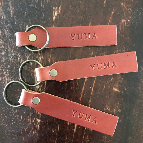 Yuma Roots™ Leather Key Tag- YUMA