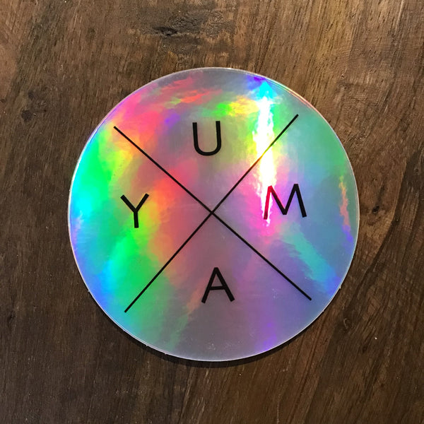 Yuma Roots™ Yuma X Holographic Vinyl 3" Sticker