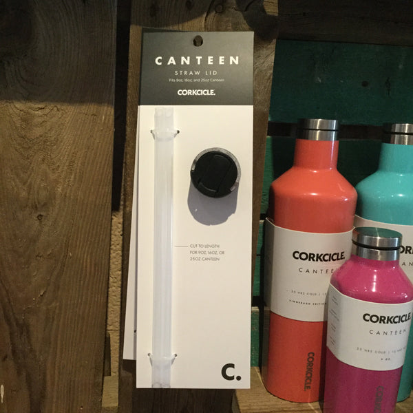 Corkcicle Canteen Cap with 2 Straw, for 20 oz and 40 oz Canteens