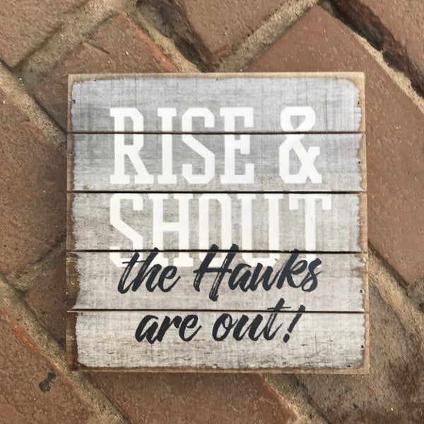 Sincere Surroundings® Wooden Pallet Sign- Rise & Shout