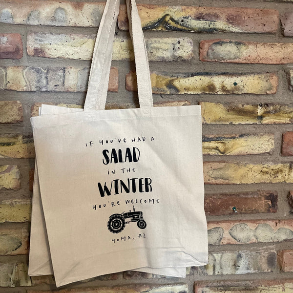 Yuma Roots™ Canvas Tote Bag - Salad in Winter