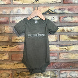 Paper Cow™ yuma love. Tri-Blend Onsie Bodysuit