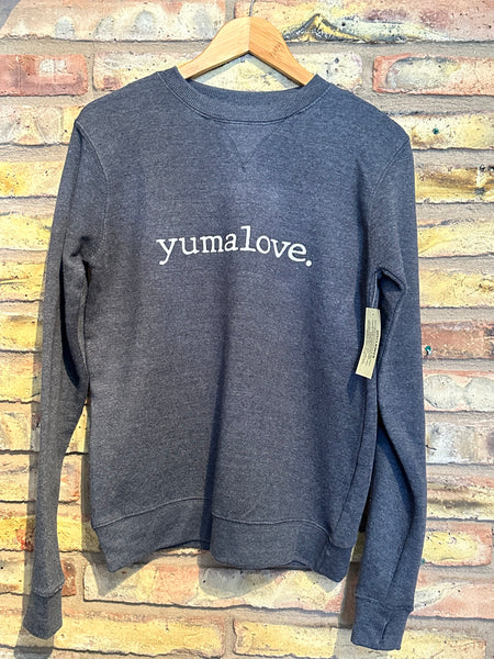 Yuma Roots™ yuma love. Adult Crew Sweatshirt in Seasonal Colors