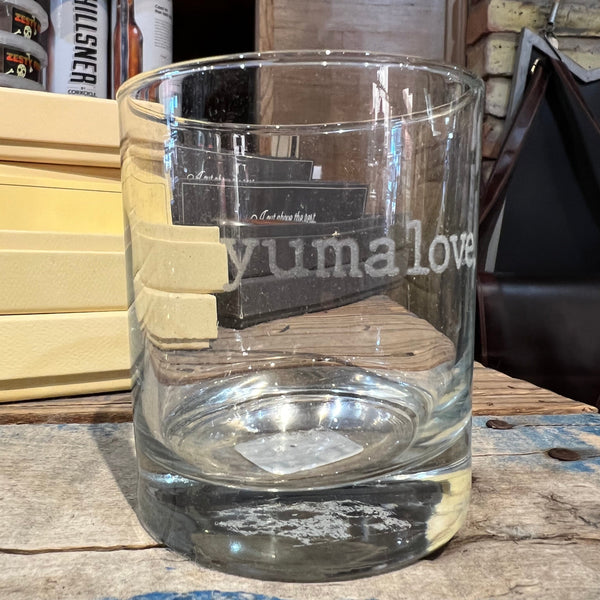 Yuma Roots™ yuma love. Whiskey Glass